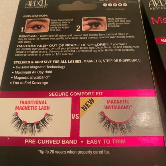 2- packs NEW Ardell Magnetic Megahold Liner & Lash Set - Picture 4 of 4